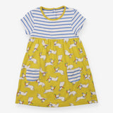 Yellow and Striped Bunnies Dress