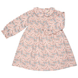Smock Peter Pan collar dress - Winter berry