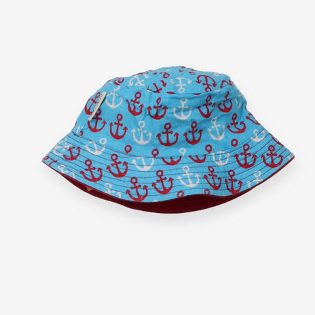 Bucket Hat Blue and Red Anchors