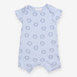 Blue Romper with Lion Faces