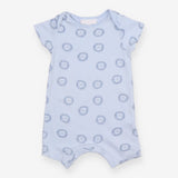 Blue Romper with Lion Faces
