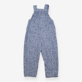 Blue floral cord dungarees