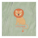 Sleepsuit Velour Green Lion