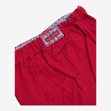 Shorts chino pink with ditsy lining