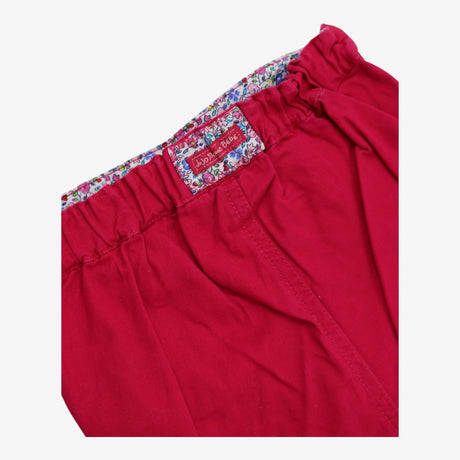 Shorts chino pink with ditsy lining
