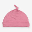 Rose baby hat with knot