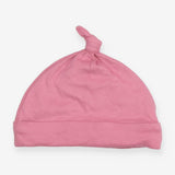 Rose baby hat with knot