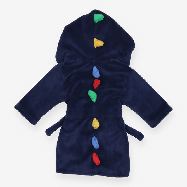 Dressing gown navy dino rainbow spikes
