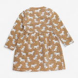 Dress Jersey Brown with Doggies