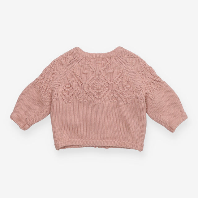 Cardigan knit pink