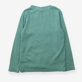 T-shirt green puffin on a rock
