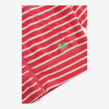 Hoodie Zip Up Pink and White Striped Towelling