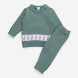 Sweater and Knit Leggings Green Peter Rabbit