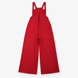 Jumpsuit Burgundy Wide Leg Overall Style with Fron
