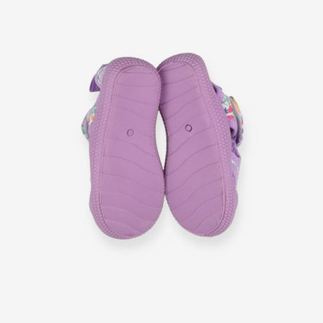 Beach shoes lilac floral