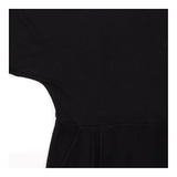 Short Sleeve Stretch Jersey Midi Dress Black