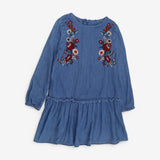 Dress Denim with Floral Applique