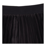 Maternity Skirt Black Pleated Midi Elastic Waist