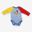 Bodysuit Long Sleeve Yellow/Red/Blue with Duck App