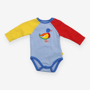 Bodysuit Long Sleeve Yellow/Red/Blue with Duck App