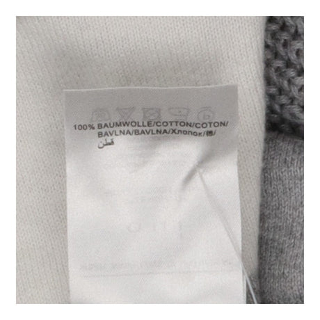 Rubi Grey White Sweater Premium Knit zip detail