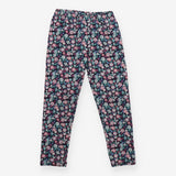 Navy Floral Leggings