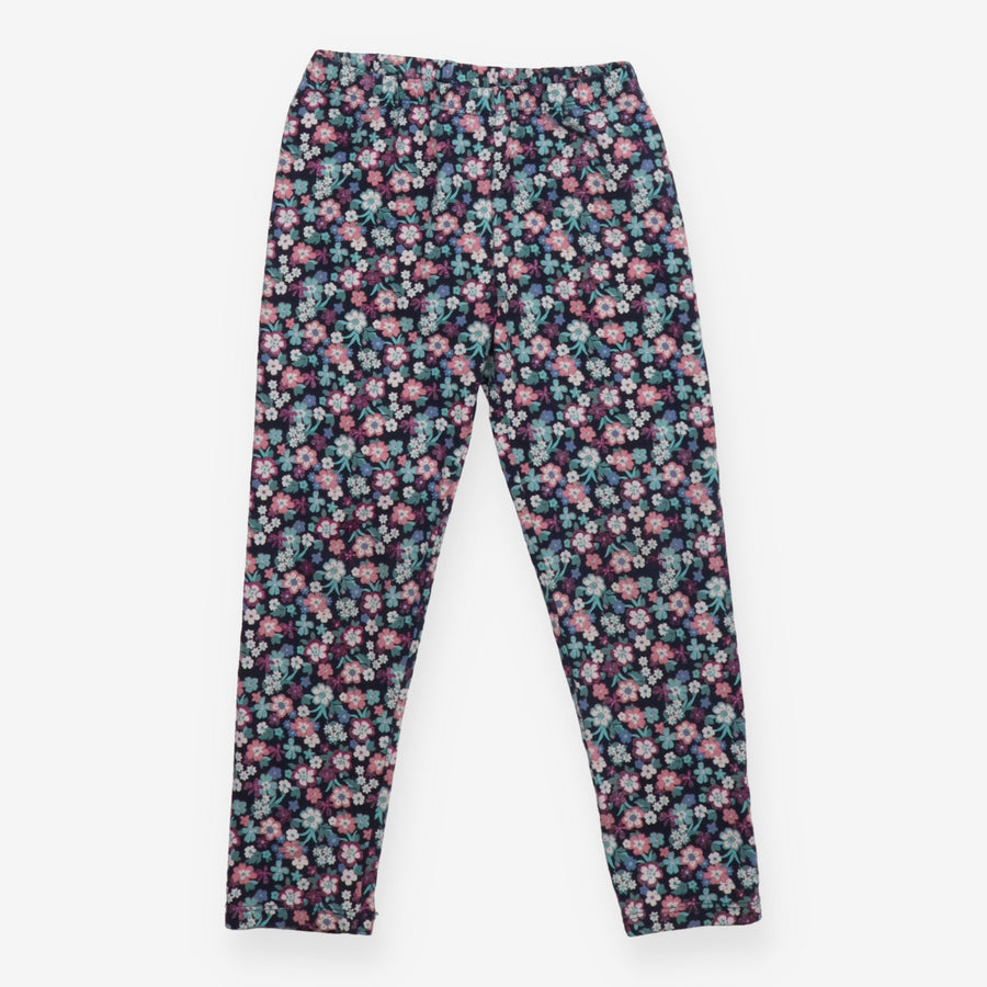 Navy Floral Leggings