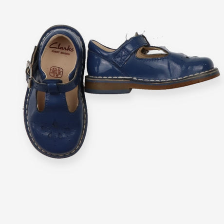 T-Bar Shoe Blue Buckles