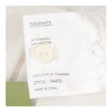 Long‑Sleeve Blouse White Swiss‑Dot