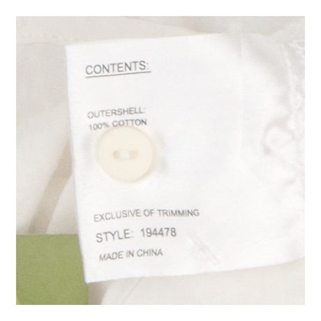 Long‑Sleeve Blouse White Swiss‑Dot