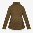 Maternity Schooners Organic Cotton Striped High Ne