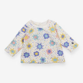 Long Sleeve T Shirt with Flowers and Suns