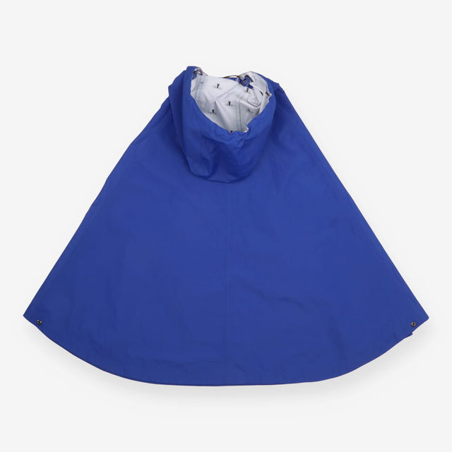 Waterproof Cape Royal Blue Hooded Vintage Poncho