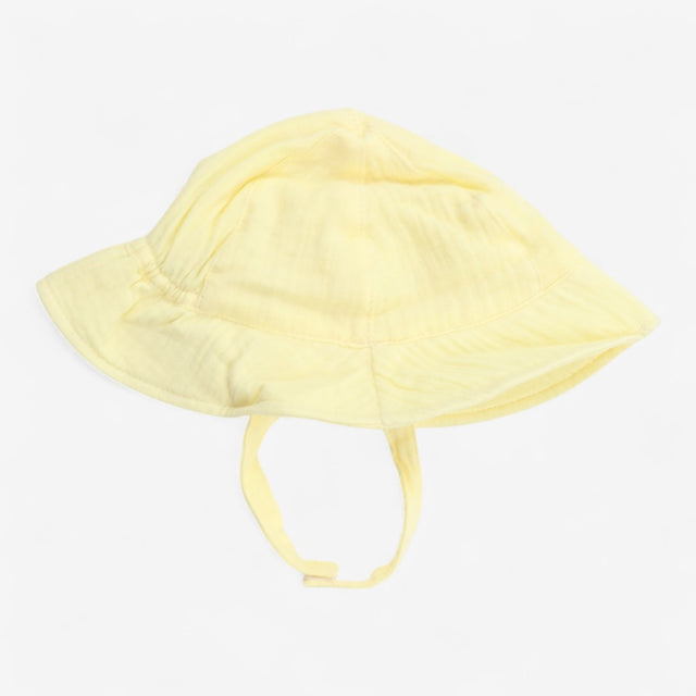Sun hat yellow with strap