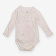 Bodysuit wrap long sleeve white ''Chaton''