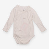 Bodysuit wrap long sleeve white ''Chaton''