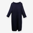 Seasalt Cornwall Navy Cotton Jersey Roll Neck 3/4 