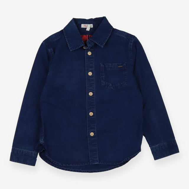 Navy Long Sleeve Shirt with Pocket