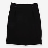 Skirt Black with Button Detail