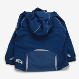 Blue rain coat