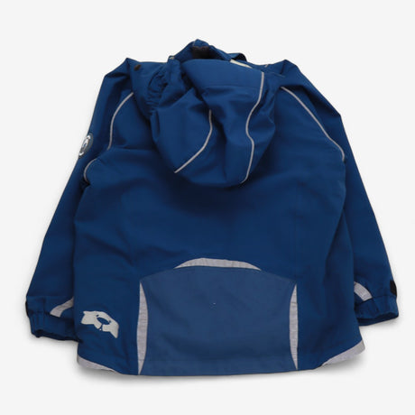 Blue rain coat