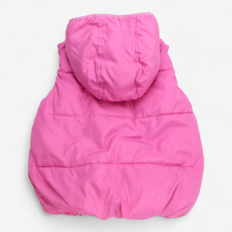 Pink Padded Floral Lined Gilet 