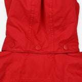 Red Fleece Lined 2-in-1 Raincoat
