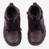Boots purple rainbow flowers zip 