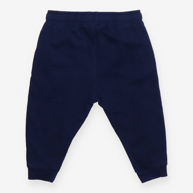 Navy Joggers Orange Drawstring