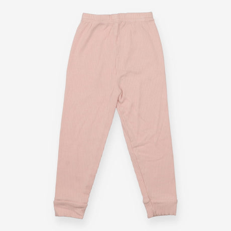 Baby Pink Ribbed Leggings