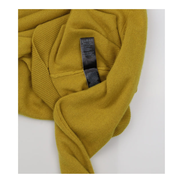 Jumper Pure Cashmere Crew Neck Knit Chartreuse Yel