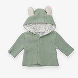 Green Knit Cardigan with Ears - Vertbaudet