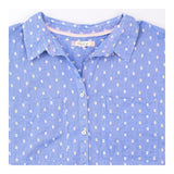 Shirt Blue Multi Pattern Organic Cotton Short Slee