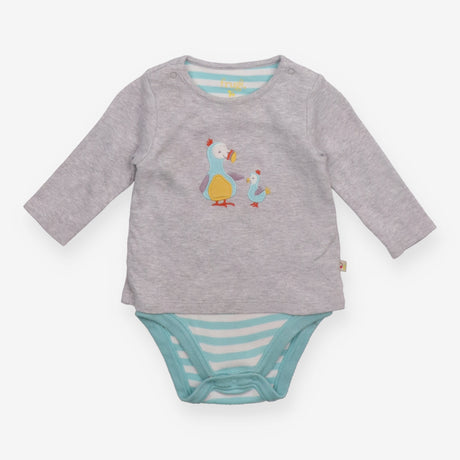 Grey Dodo and Baby Dodo Bodysuit 